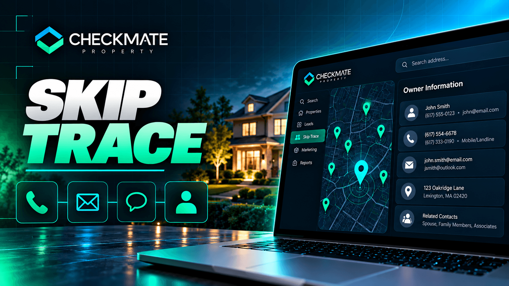 Skip Trace tutorial - Checkmate Property